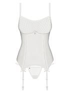 Romantic bustier, sheer mesh, lace inlay